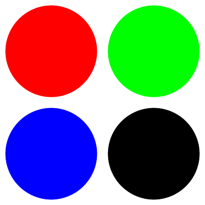 Circles drawn with antialiasing, with a resolution independent delta